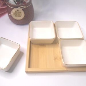 four piece dips with tray
