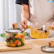 heat resistant glass pot