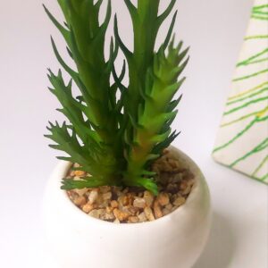 ceramic pot with arrangements