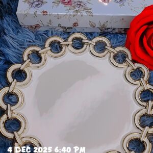 CircleEdge Round Plate with Golden Touch by Brilliant