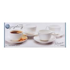 Cup & Saucer by Symphoney 4-Piece Set