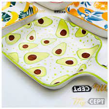 Colourful Ceramic Platter with Handle (Small) - Image 3