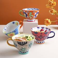 Embossed print Colourful Mugs