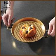 Golden Grill Platter with Handle