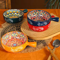 Turkish Ceramic Handle Pot for Elegant Serving - Image 2